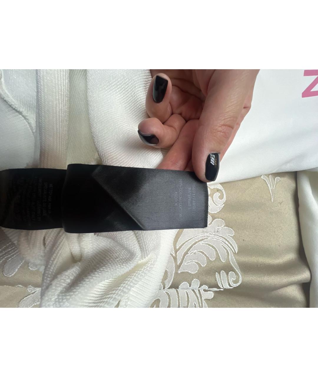 BALMAIN Белый хлопковый джемпер / свитер, фото 5