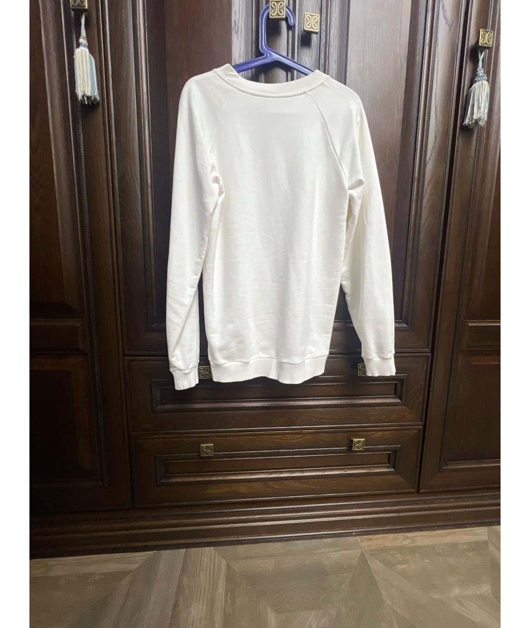 BALMAIN Белый хлопковый джемпер / свитер, фото 2