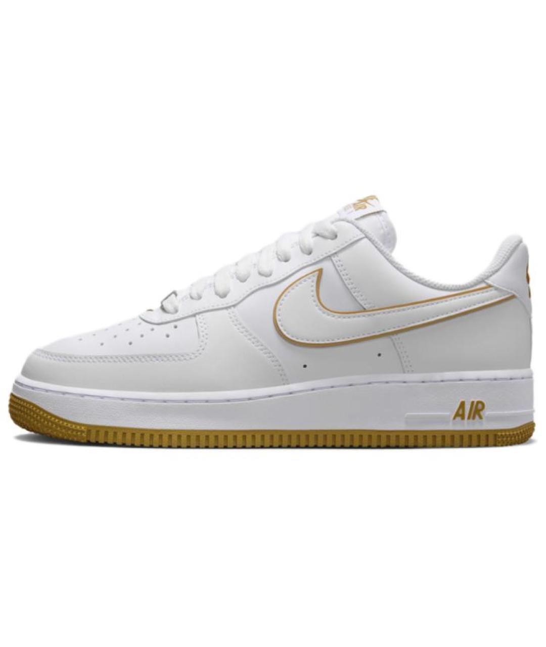 NIKE Белые кожаные низкие кроссовки / кеды, фото 2