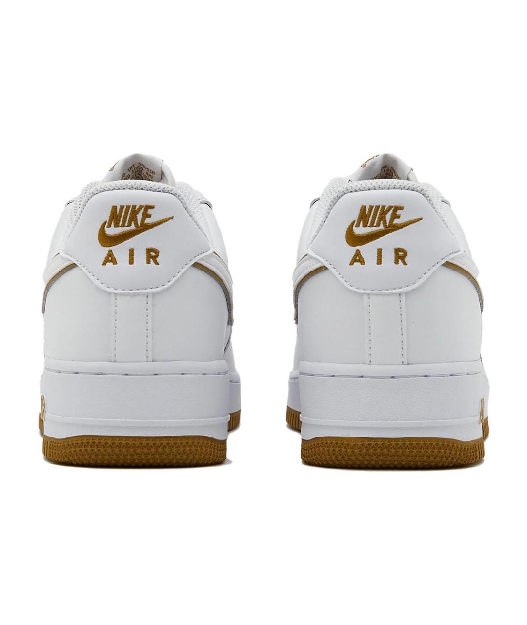 NIKE Белые кожаные низкие кроссовки / кеды, фото 5