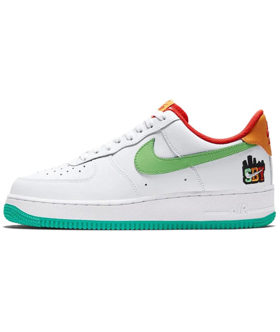 NIKE Белые кожаные кроссовки, фото 3