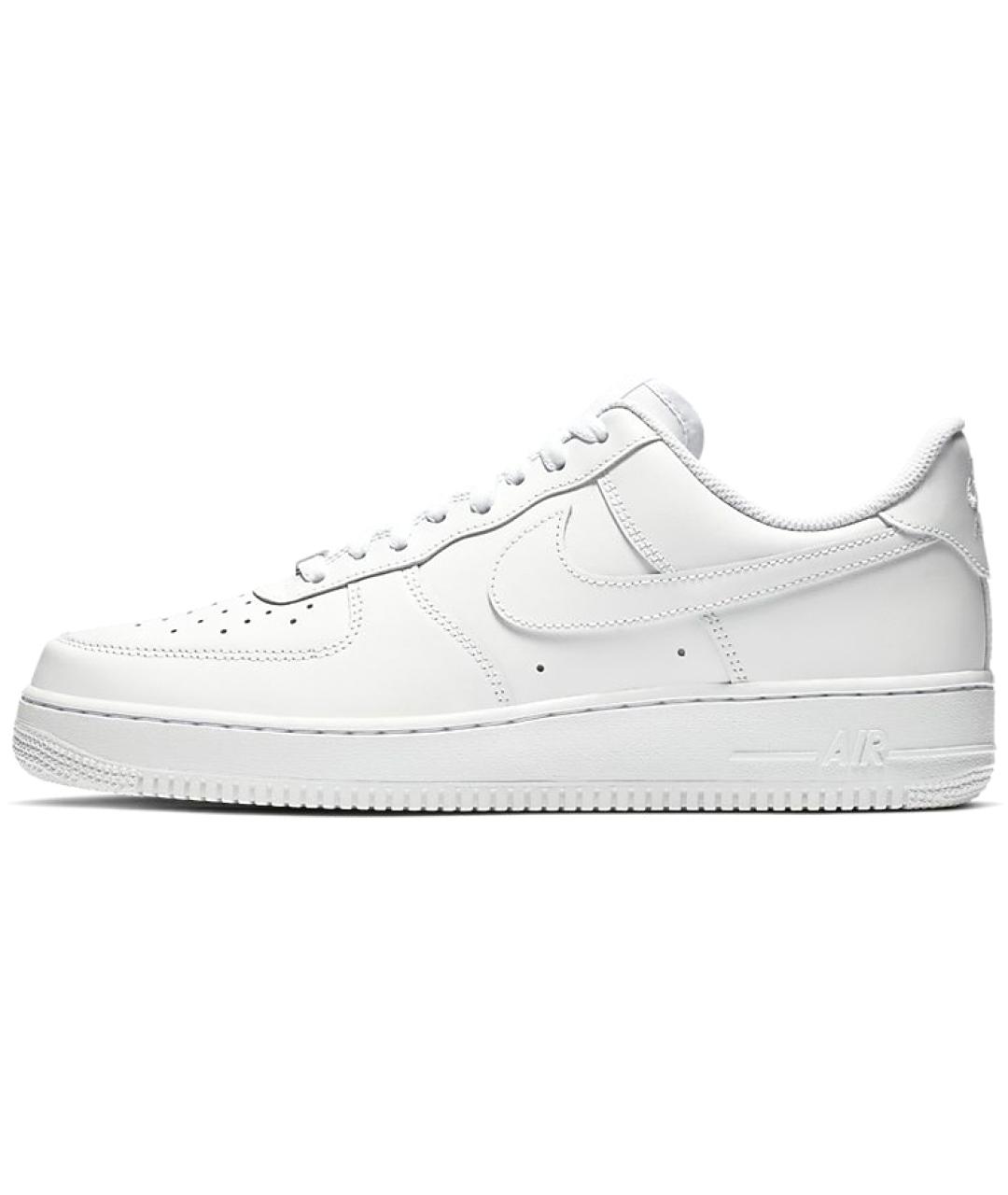 NIKE Белые кожаные низкие кроссовки / кеды, фото 2