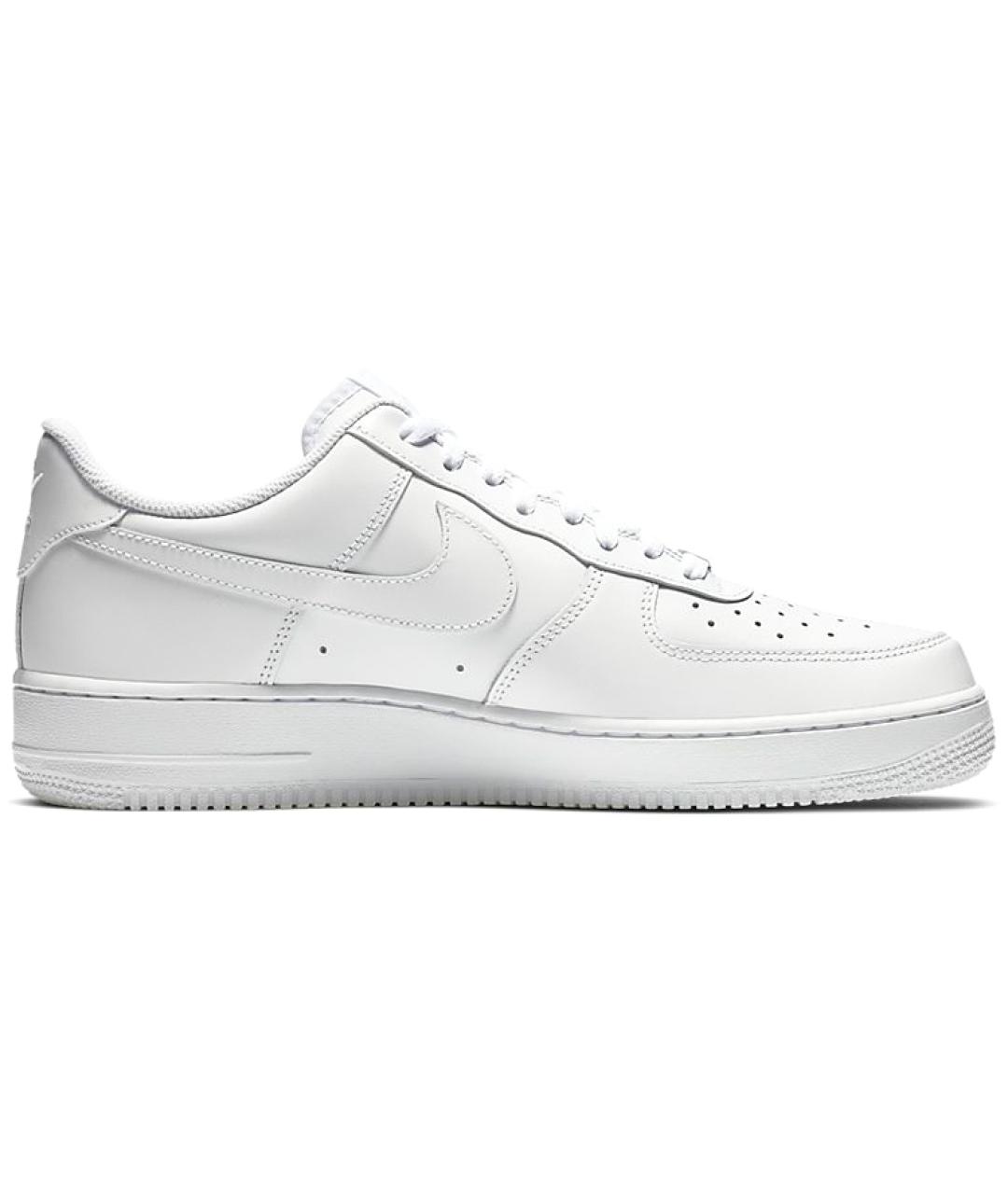 NIKE Белые кожаные низкие кроссовки / кеды, фото 3