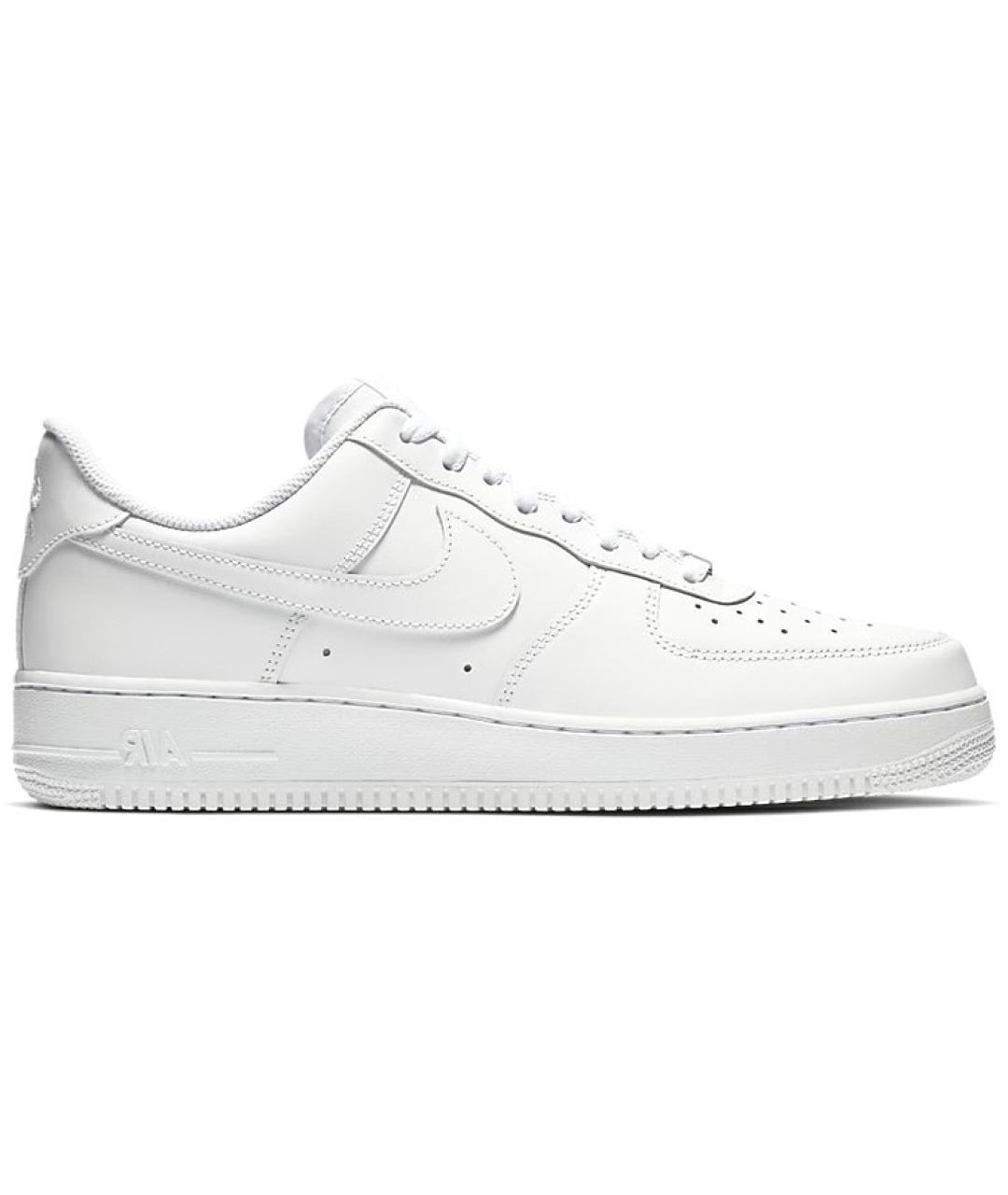 NIKE Белые кожаные низкие кроссовки / кеды, фото 1