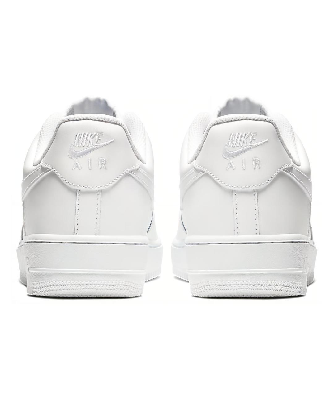 NIKE Белые кожаные низкие кроссовки / кеды, фото 5