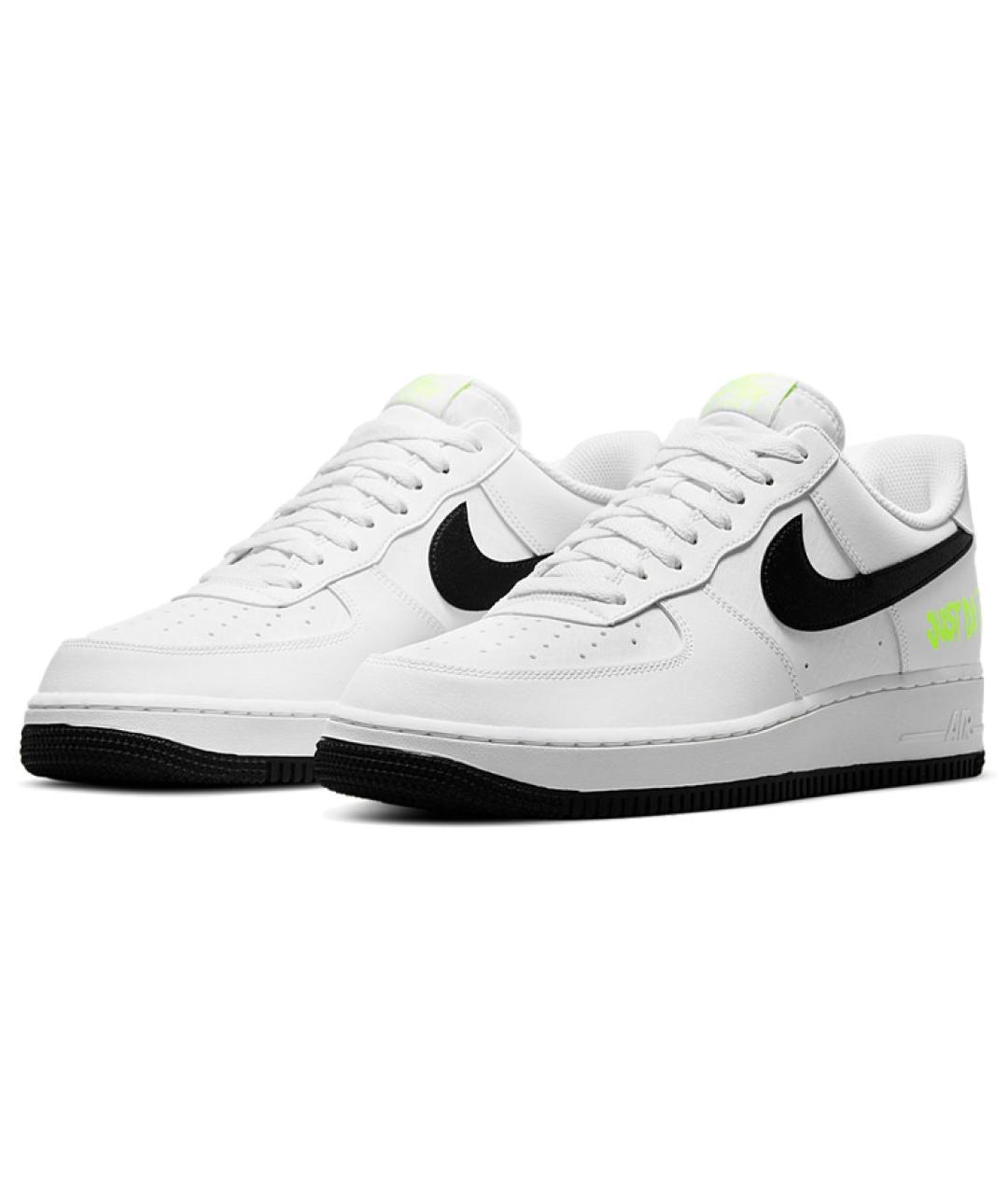 NIKE Белые кожаные низкие кроссовки / кеды, фото 3