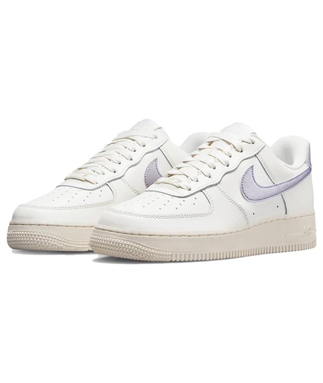 NIKE Фиолетовые кожаные кроссовки, фото 4