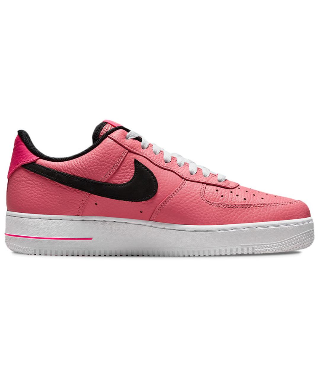 NIKE Розовые кожаные низкие кроссовки / кеды, фото 3
