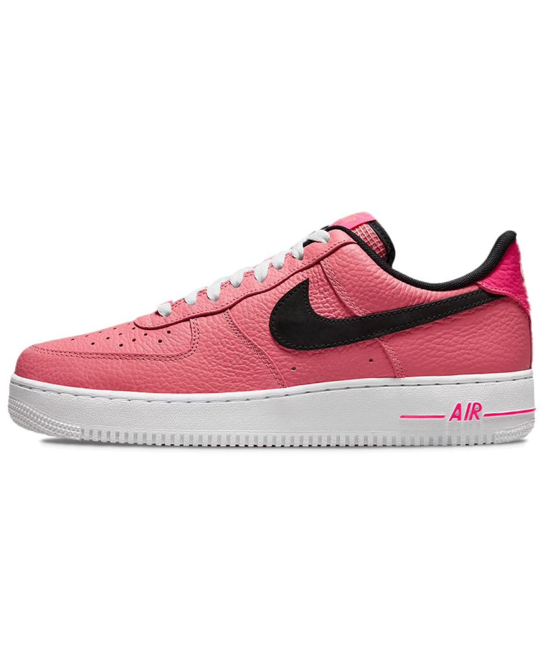 NIKE Розовые кожаные низкие кроссовки / кеды, фото 2