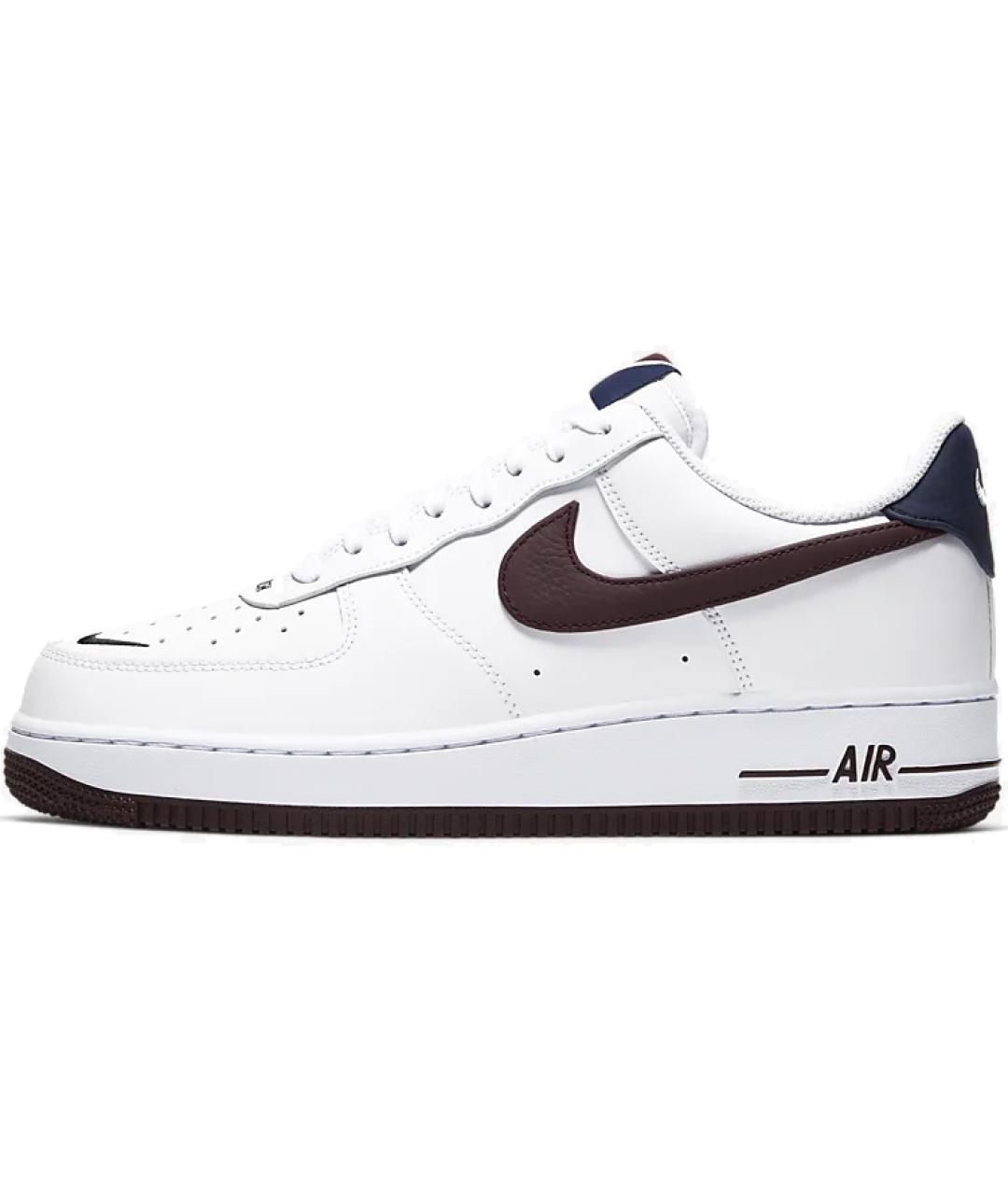 NIKE Белые кожаные низкие кроссовки / кеды, фото 2