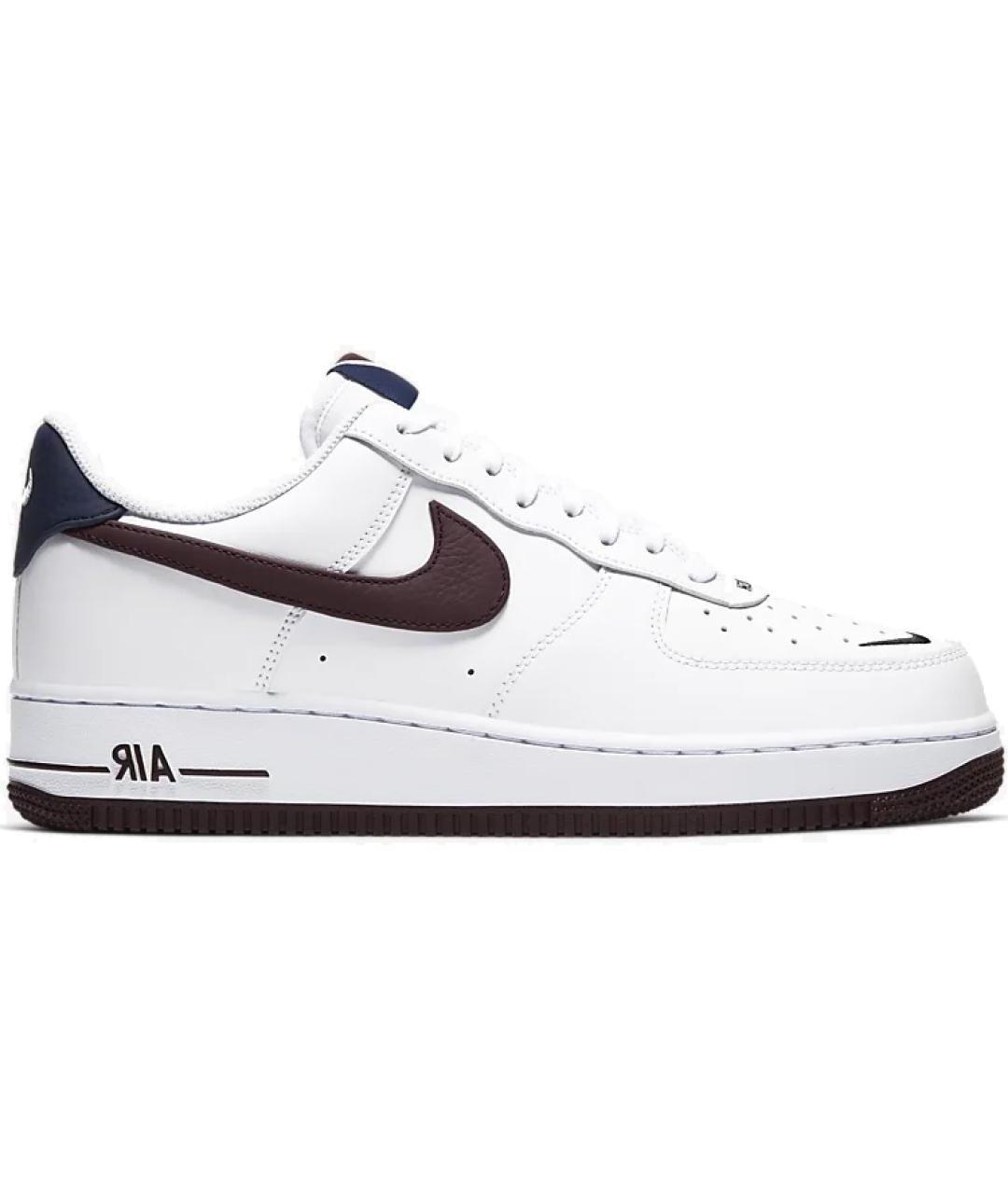 NIKE Белые кожаные низкие кроссовки / кеды, фото 1