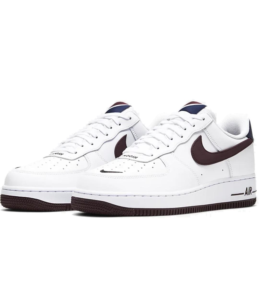 NIKE Белые кожаные низкие кроссовки / кеды, фото 4