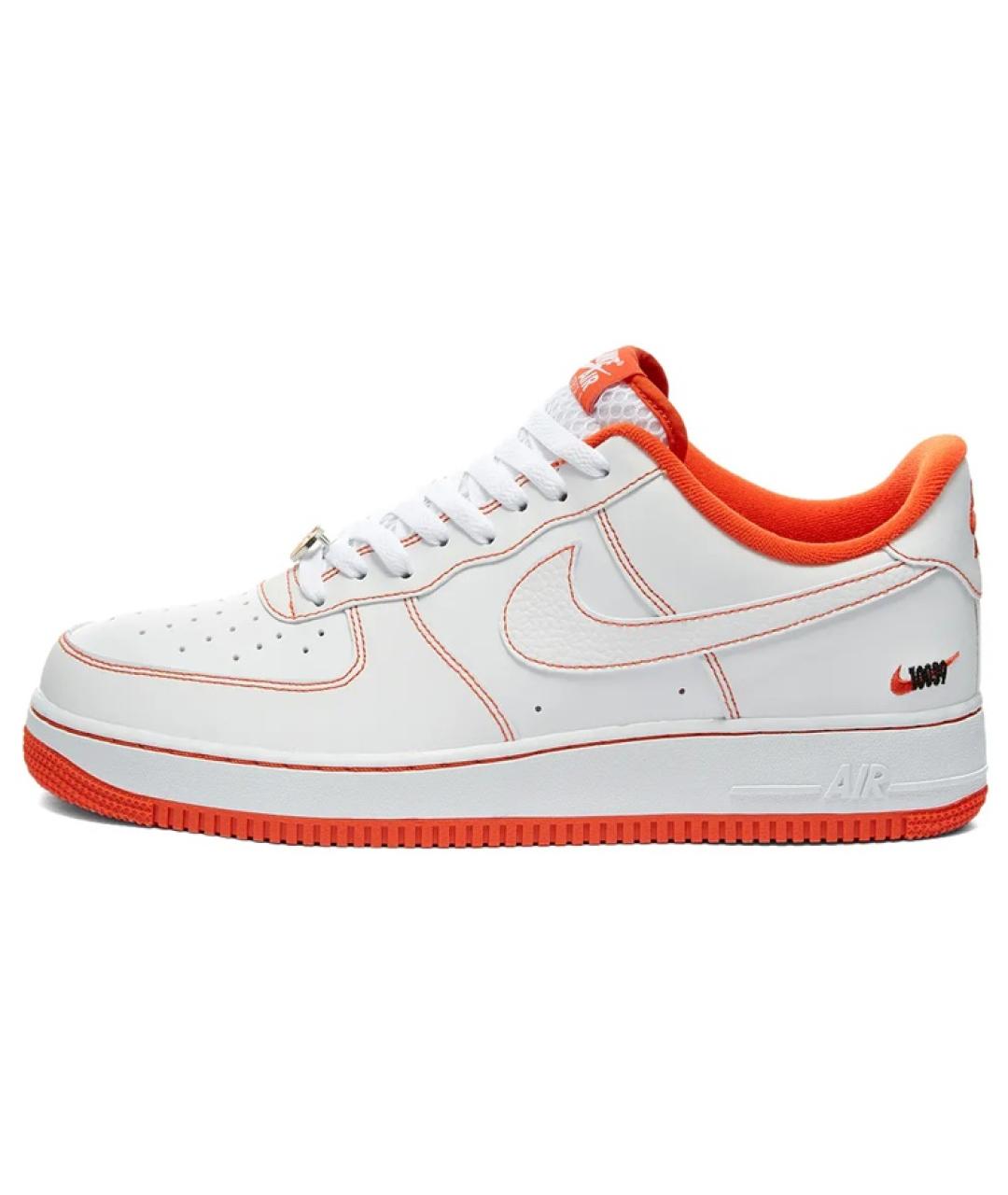 NIKE Белые кожаные низкие кроссовки / кеды, фото 2