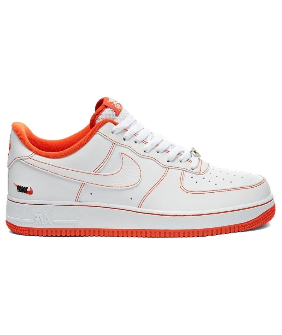 NIKE Белые кожаные низкие кроссовки / кеды, фото 1