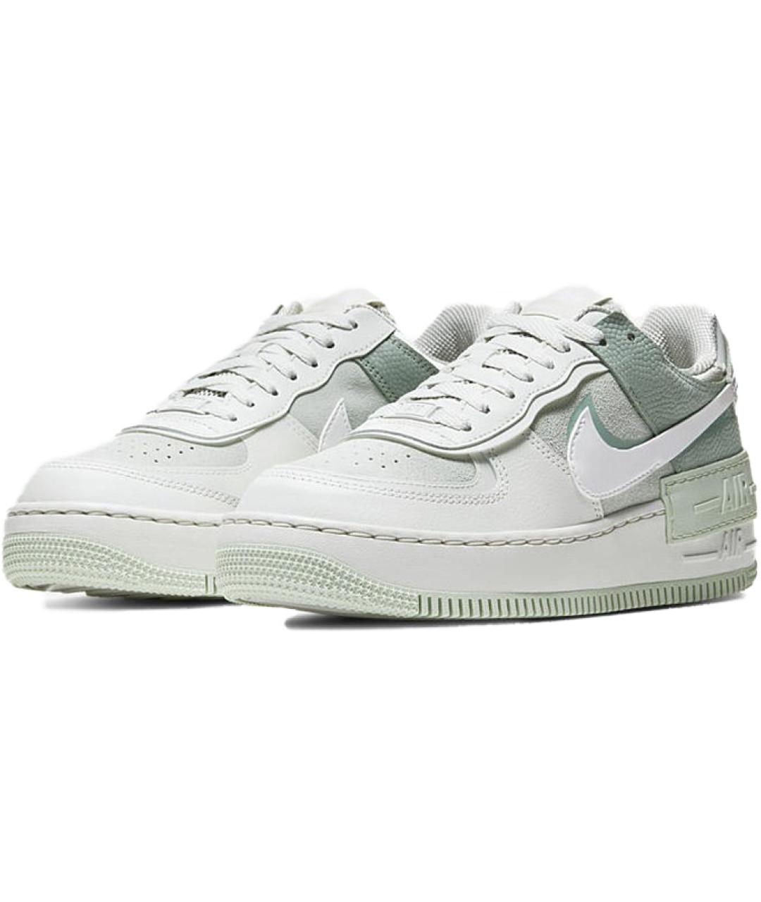 NIKE Белые кожаные кроссовки, фото 4