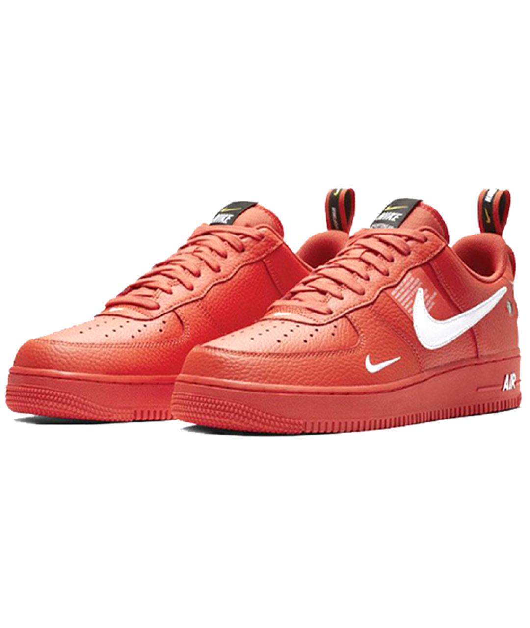 NIKE Красные кожаные кроссовки, фото 4