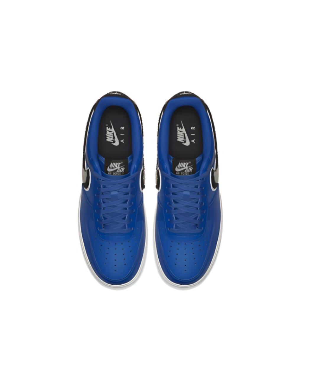 NIKE Синие кожаные кроссовки, фото 4