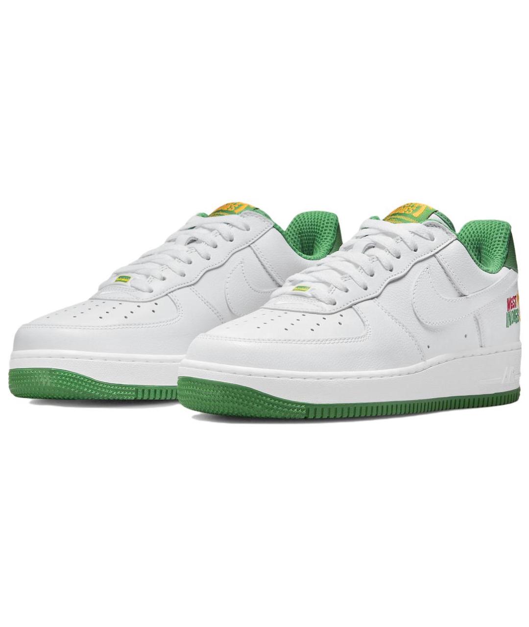 NIKE Белые кожаные кроссовки, фото 4