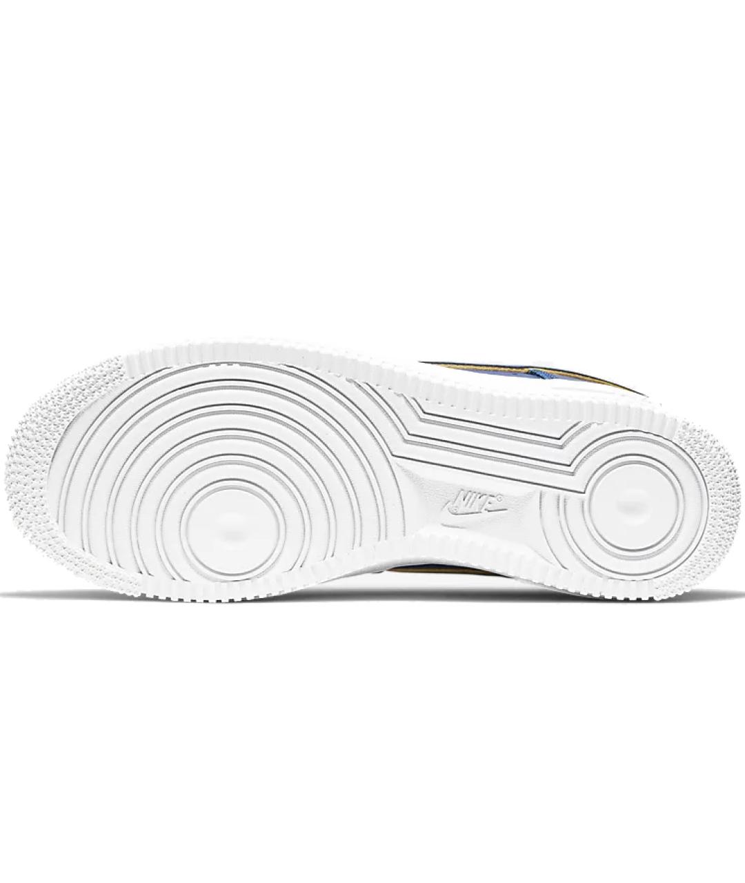 NIKE Синие кожаные кроссовки, фото 6