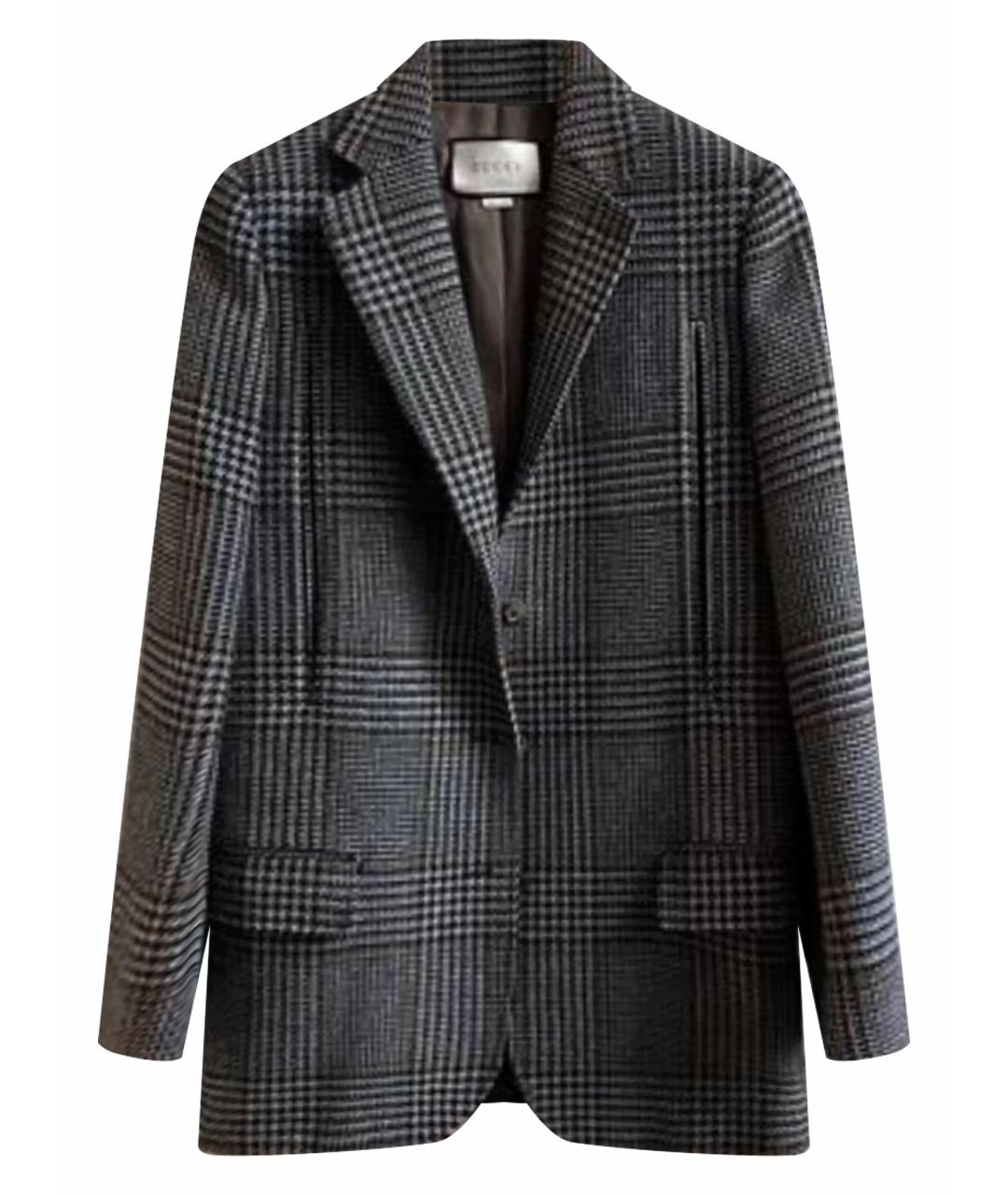 GUCCI Мульти шерстяной жакет/пиджак, фото 1