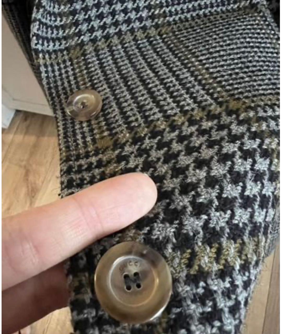 GUCCI Мульти шерстяной жакет/пиджак, фото 4