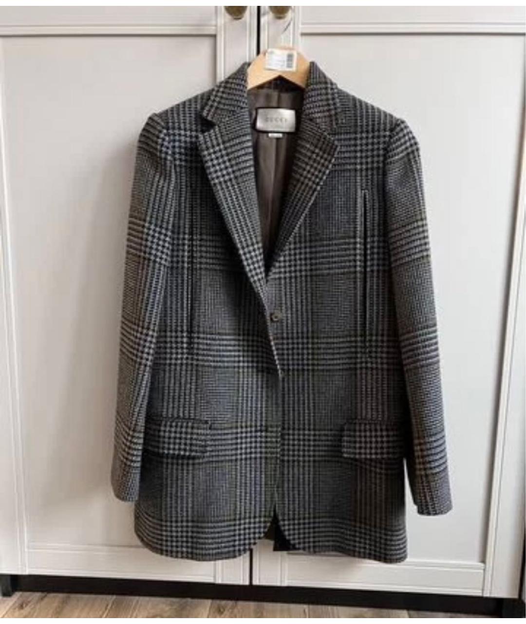 GUCCI Мульти шерстяной жакет/пиджак, фото 9