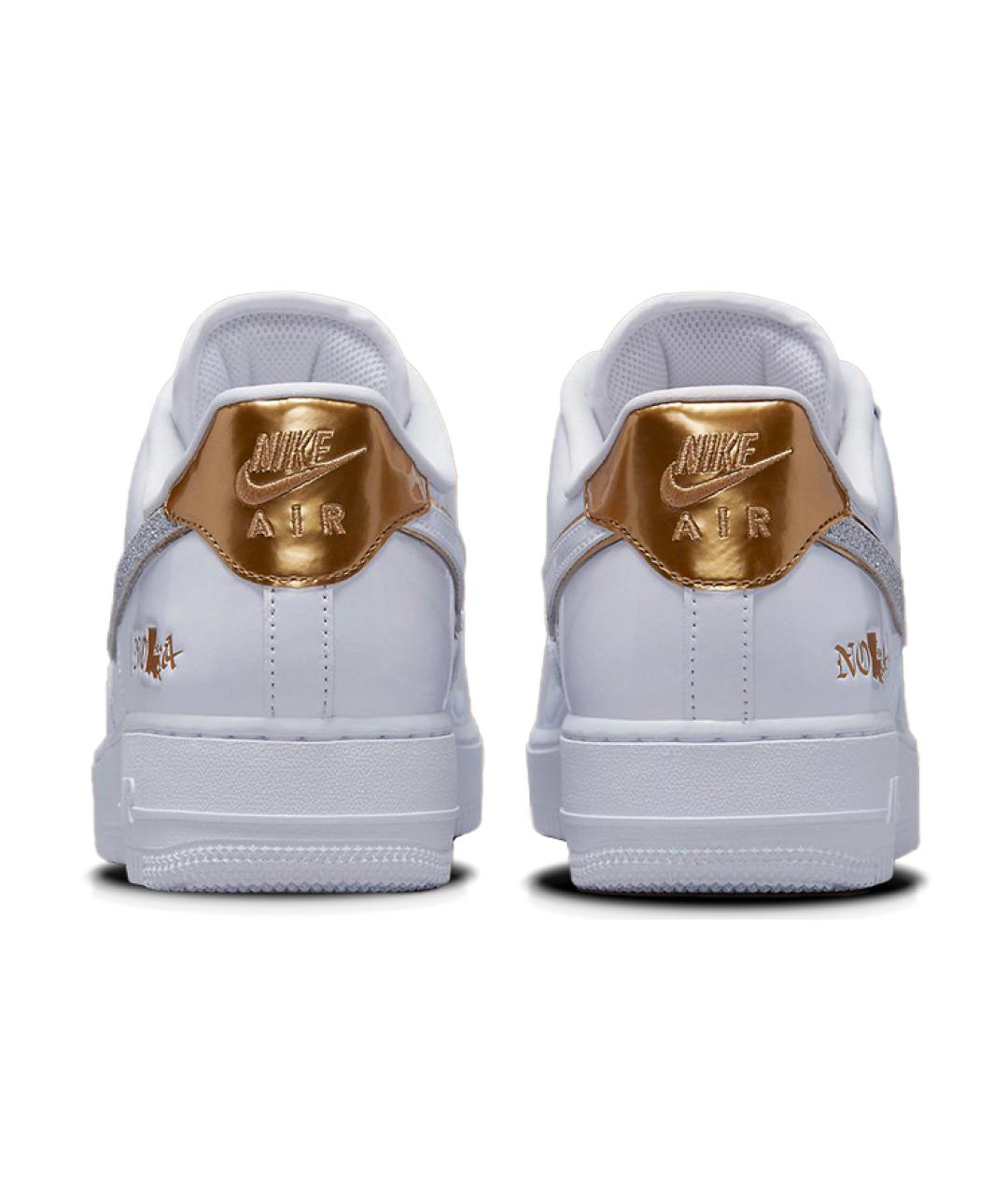 NIKE Белые кожаные низкие кроссовки / кеды, фото 6