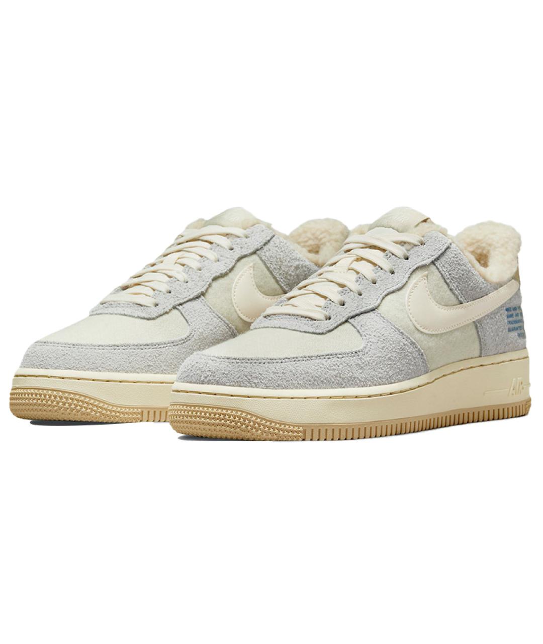 NIKE Бежевые замшевые кроссовки, фото 4