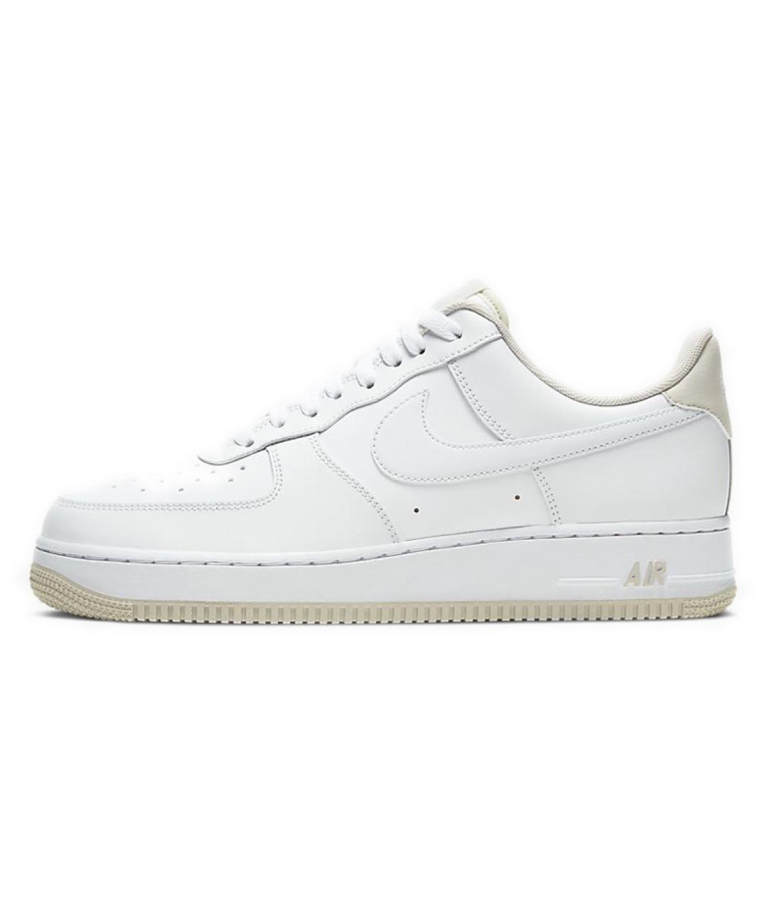 NIKE Белые кожаные низкие кроссовки / кеды, фото 2