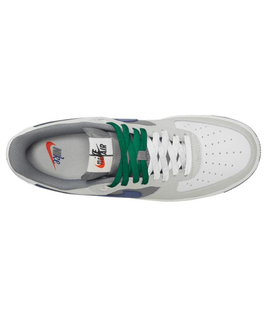 NIKE Белые кожаные низкие кроссовки / кеды, фото 5