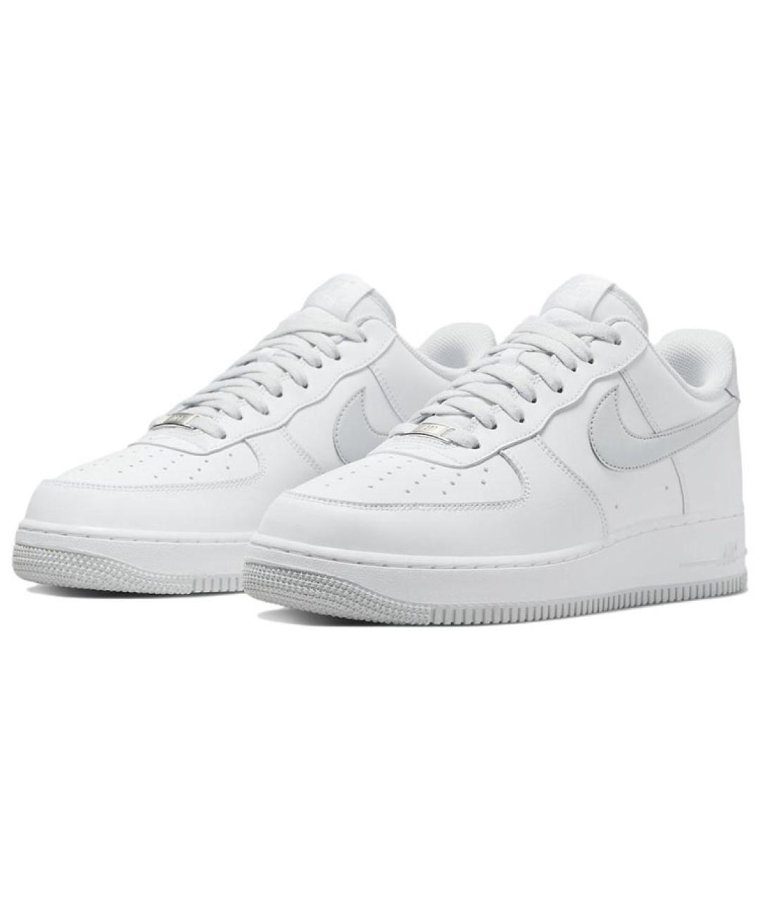 NIKE Белые кожаные низкие кроссовки / кеды, фото 4