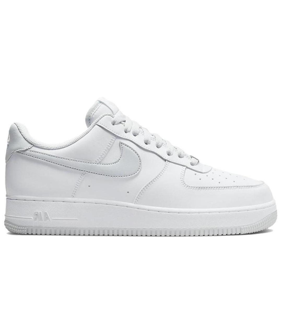 NIKE Белые кожаные низкие кроссовки / кеды, фото 1