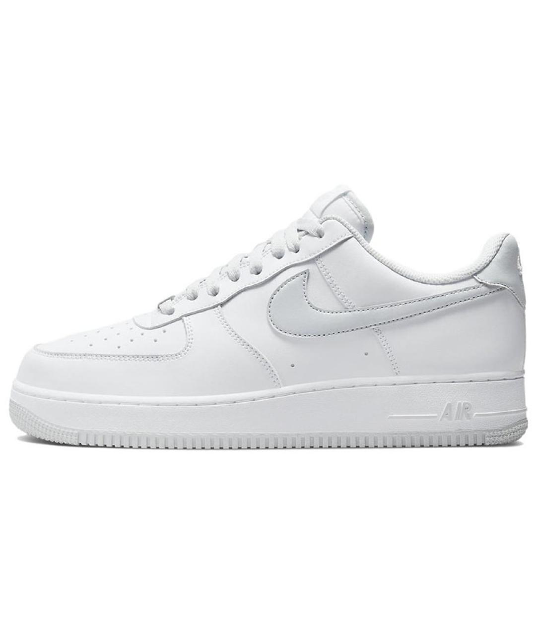 NIKE Белые кожаные низкие кроссовки / кеды, фото 2