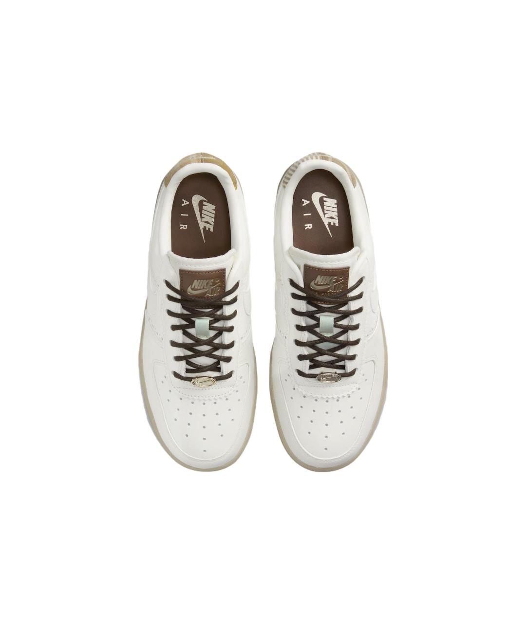 NIKE Белые кожаные кроссовки, фото 5