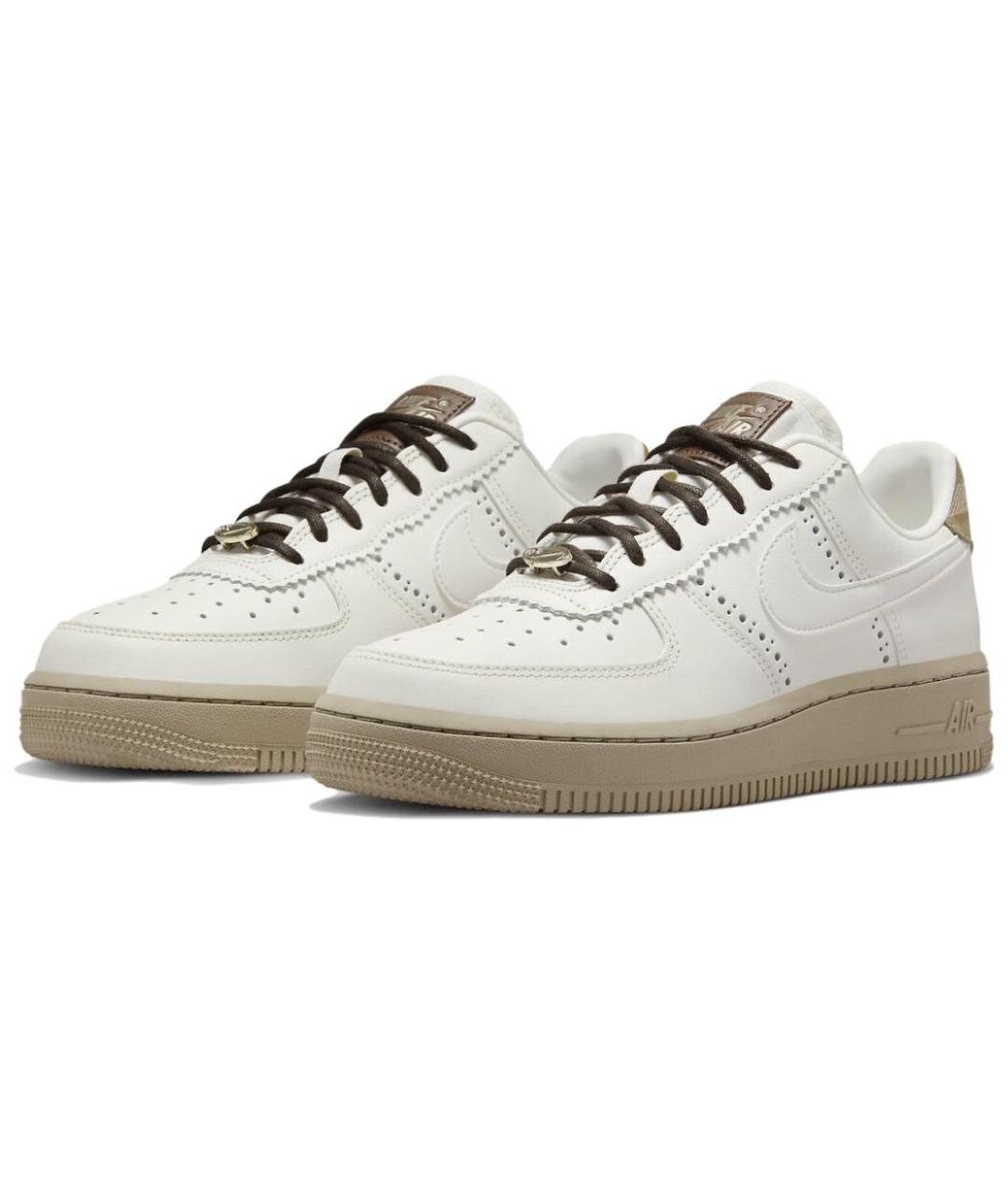 NIKE Белые кожаные кроссовки, фото 4