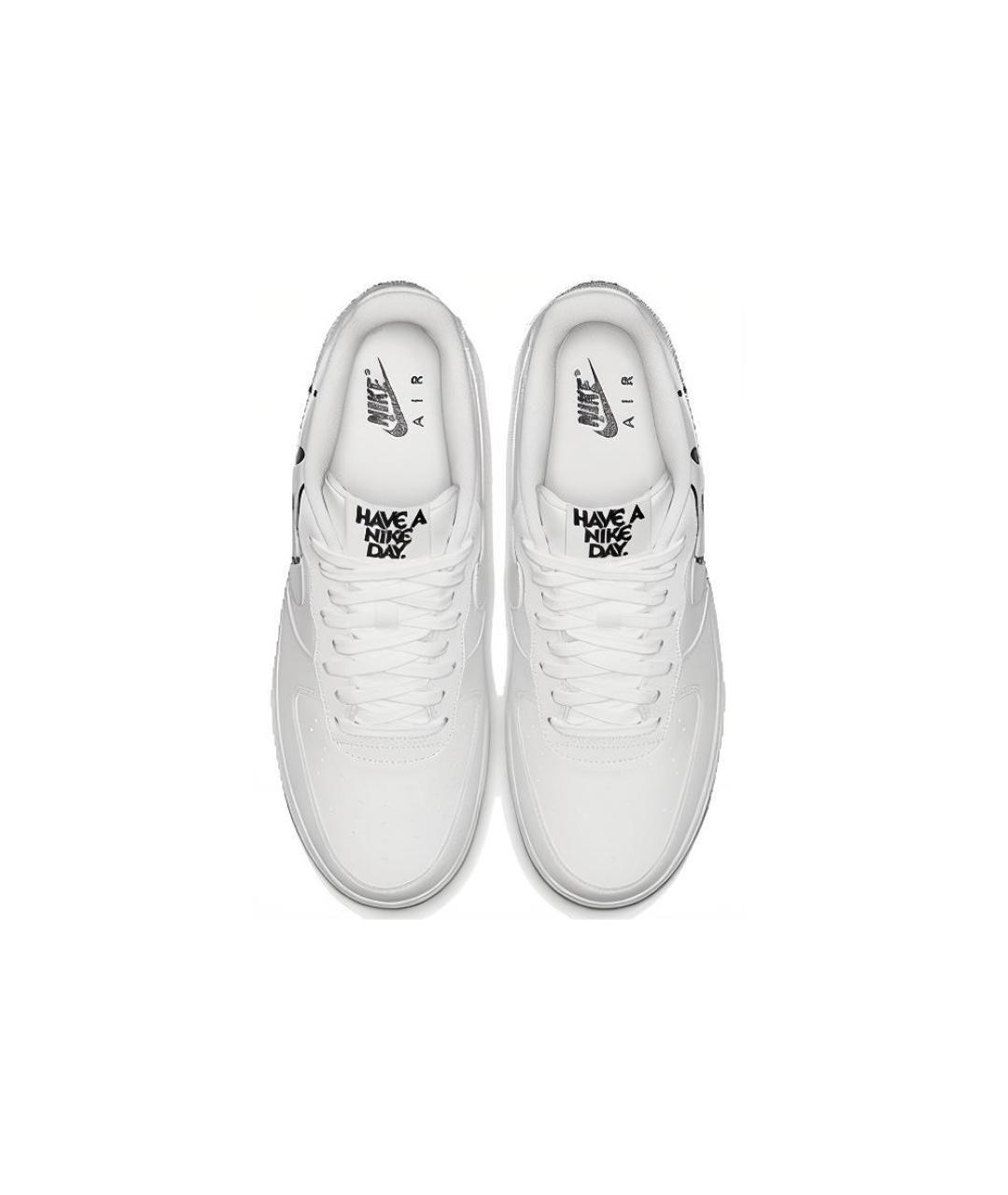 NIKE Белые кожаные кроссовки, фото 4