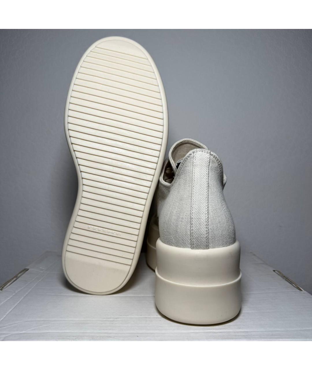 RICK OWENS DRKSHDW Белые низкие кроссовки / кеды, фото 6