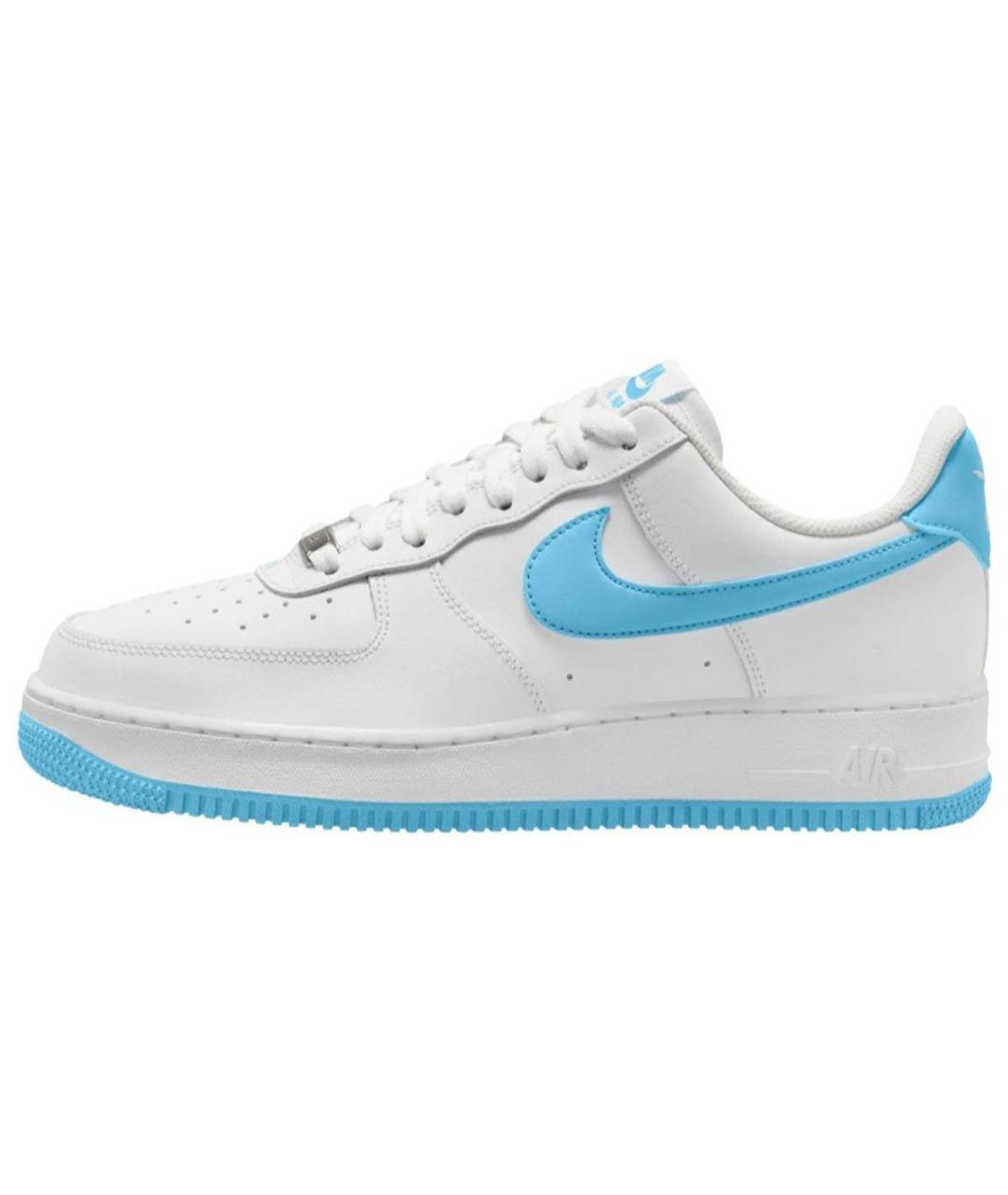 NIKE Белые кожаные низкие кроссовки / кеды, фото 2