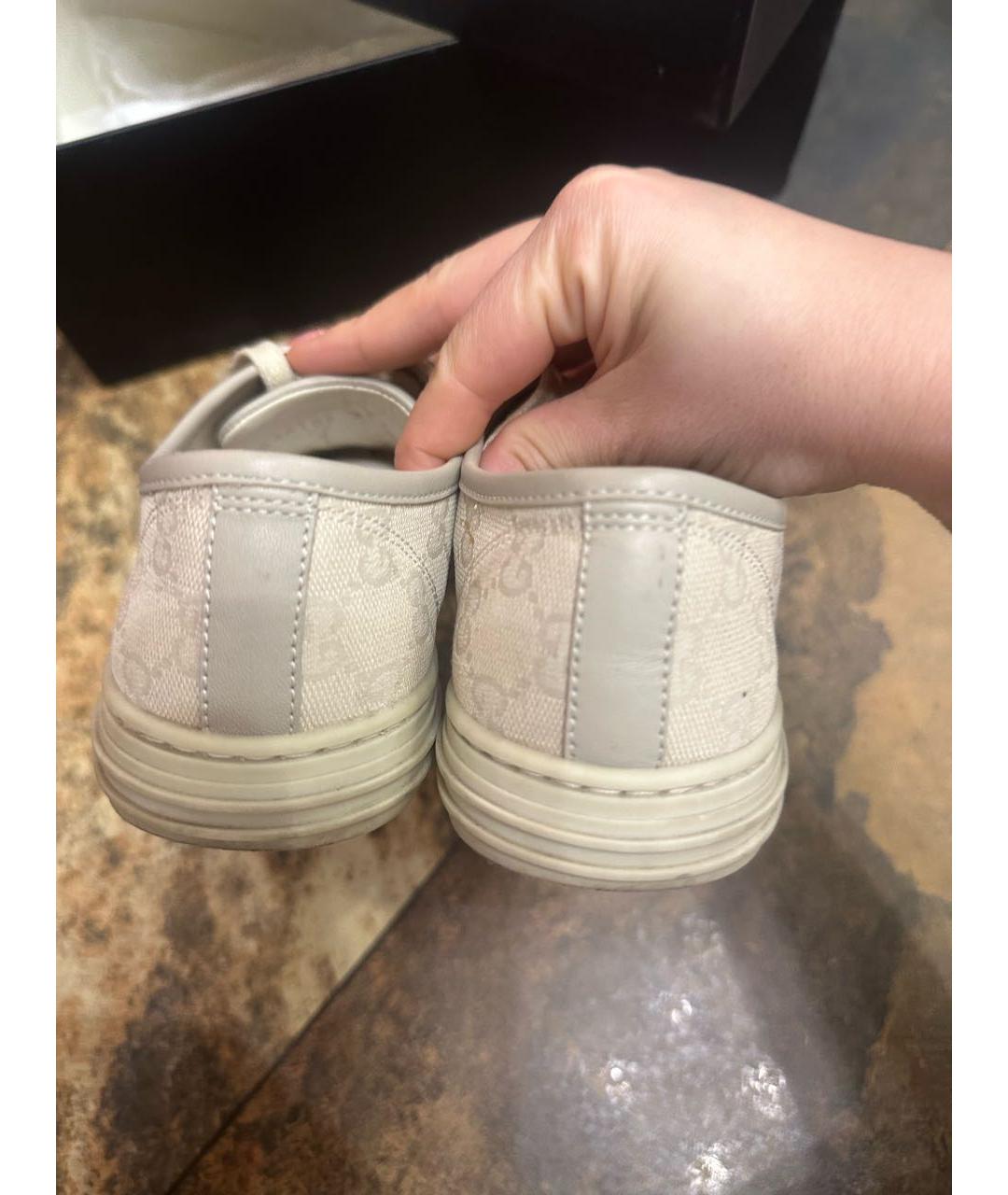 GUCCI Бежевые лоферы, фото 4