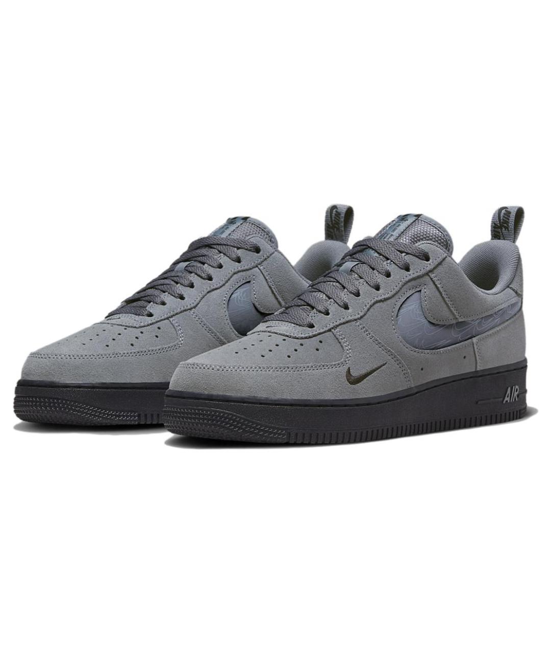 NIKE Серые низкие кроссовки / кеды, фото 4