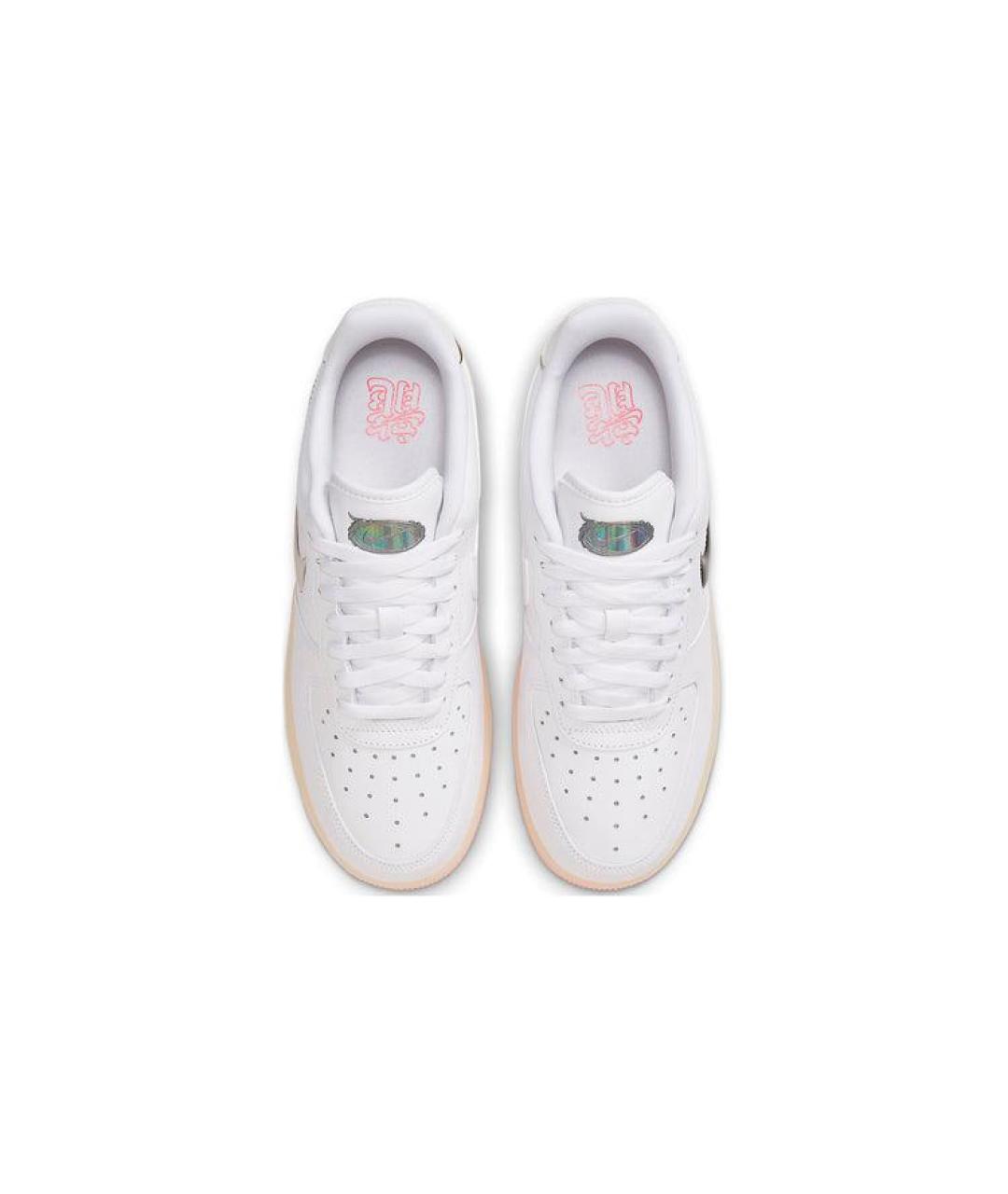 NIKE Белые кожаные кроссовки, фото 4