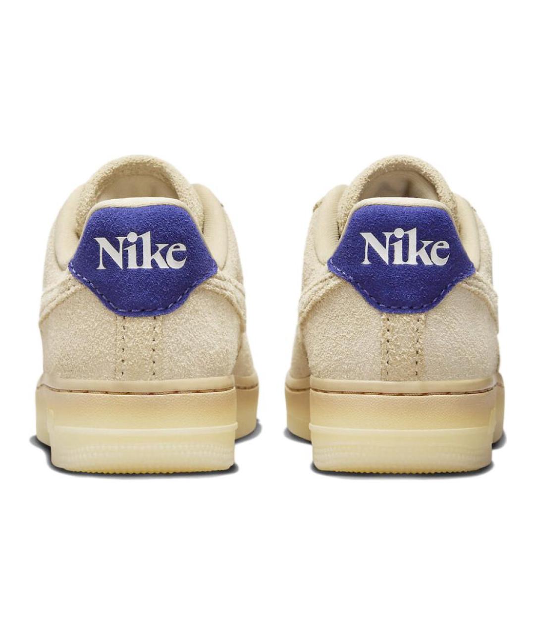 NIKE Бежевые замшевые кроссовки, фото 6