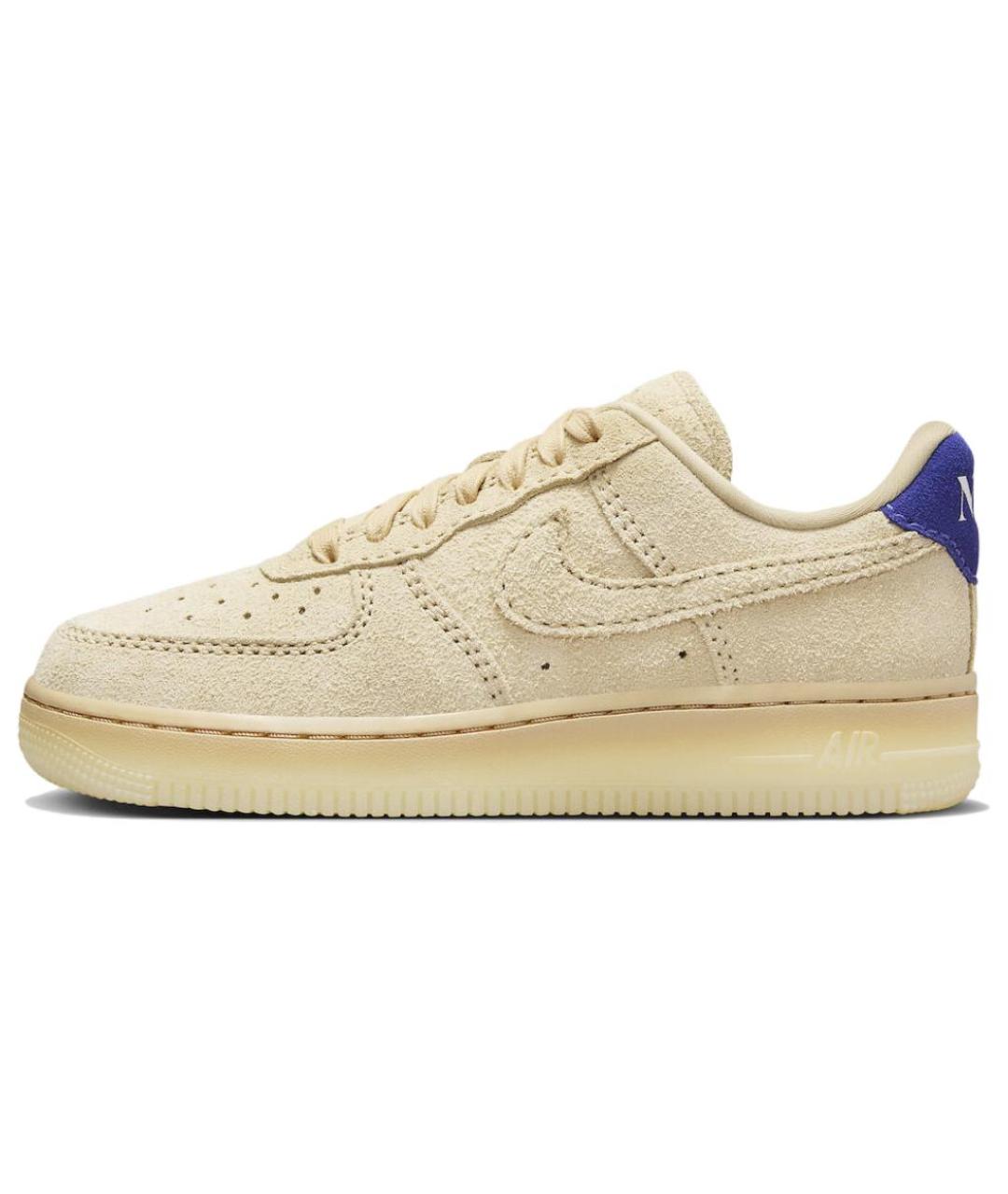 NIKE Бежевые замшевые кроссовки, фото 3