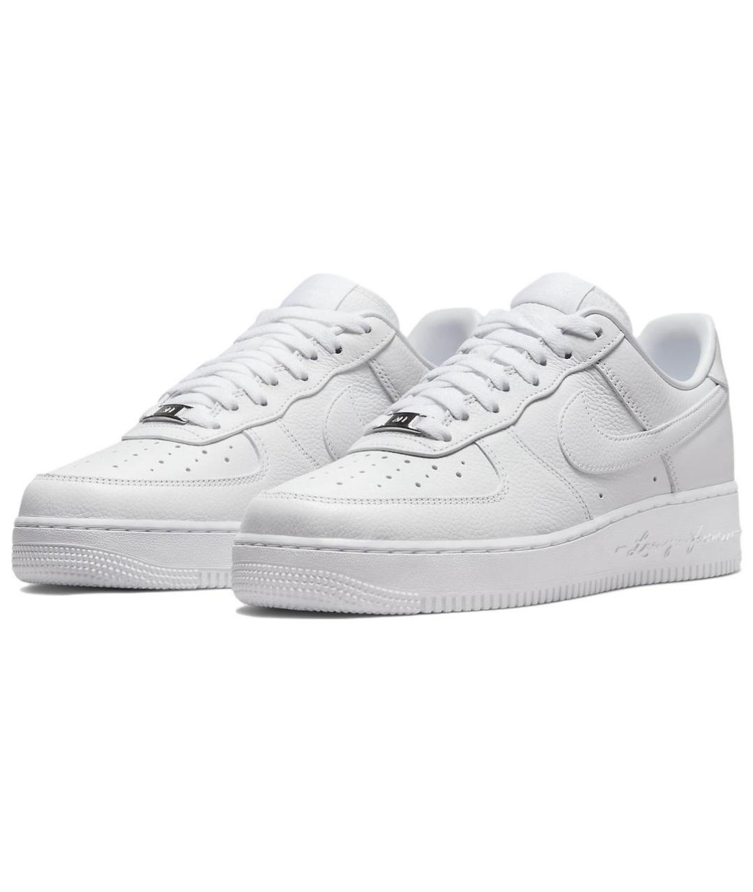 NIKE Белые кожаные кроссовки, фото 4