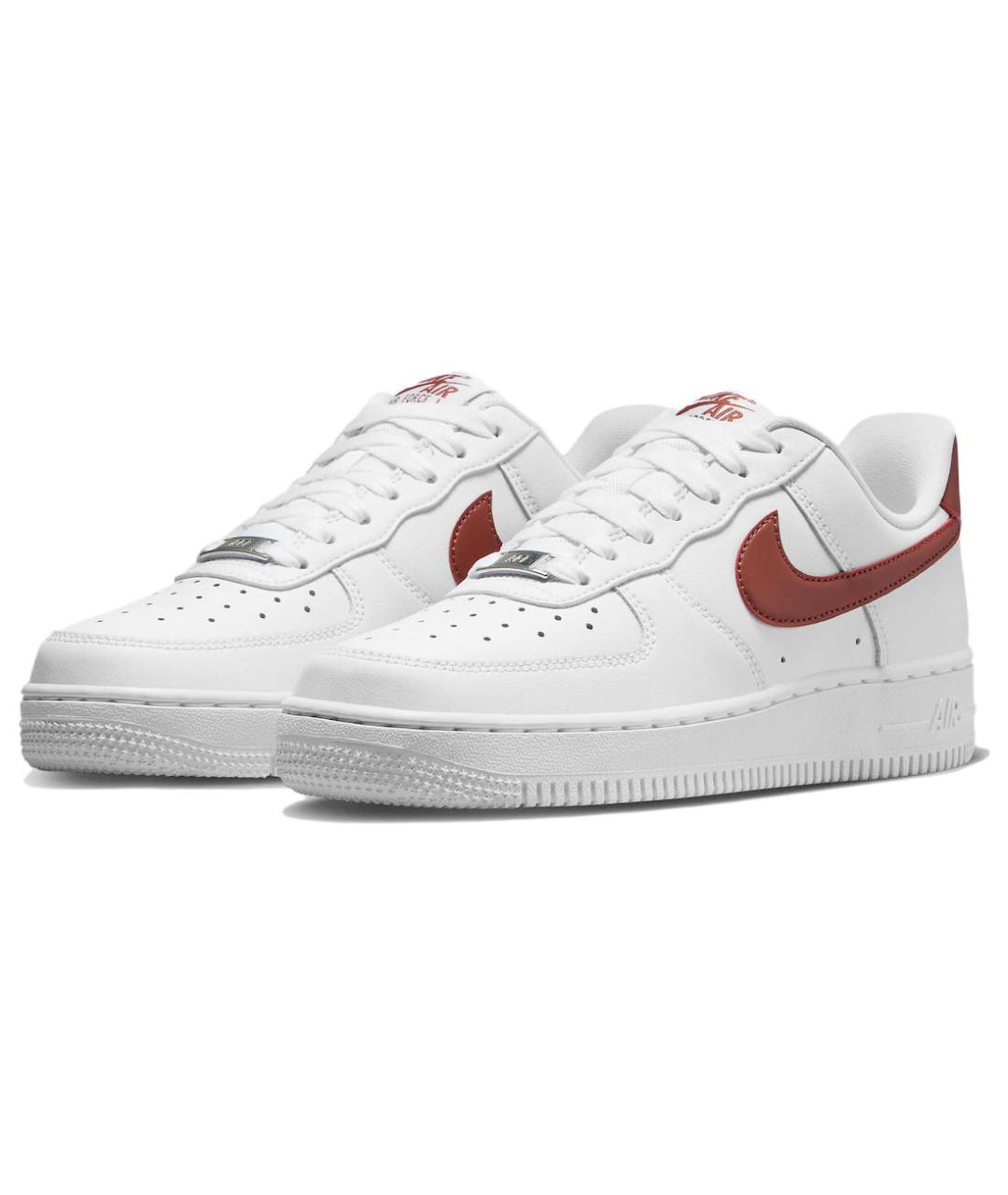 NIKE Белые кожаные кроссовки, фото 4
