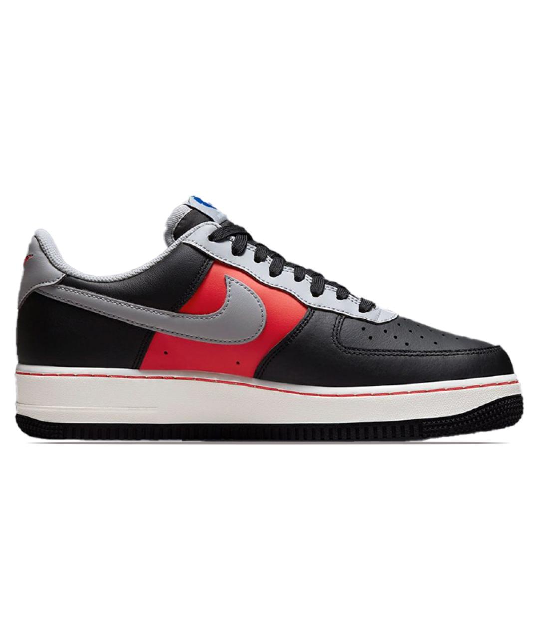 NIKE Черные кожаные низкие кроссовки / кеды, фото 3