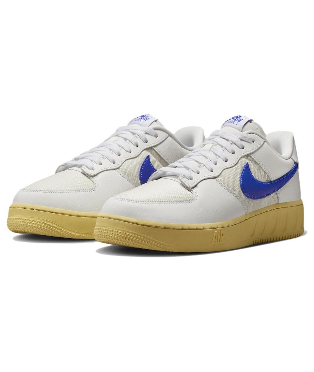 NIKE Белые кожаные низкие кроссовки / кеды, фото 4