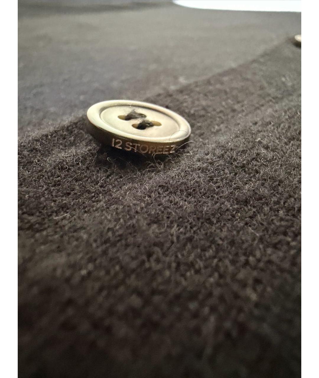 12 STOREEZ Черный шерстяной кардиган, фото 6