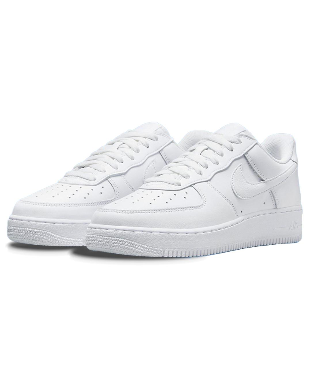 NIKE Белые кожаные кроссовки, фото 4