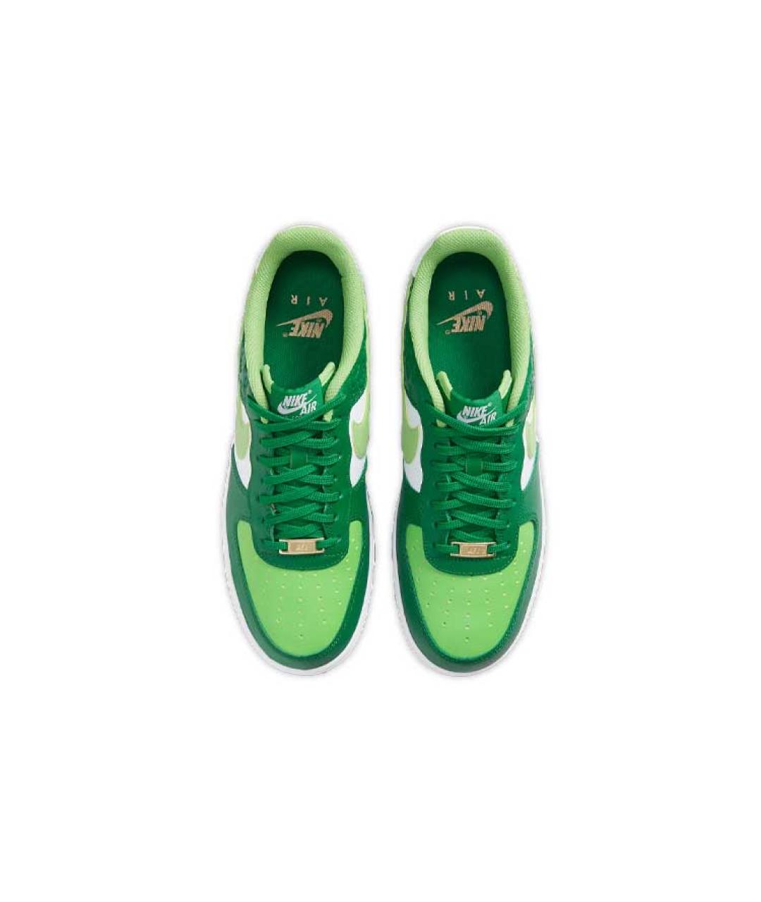NIKE Зеленые кожаные кроссовки, фото 5